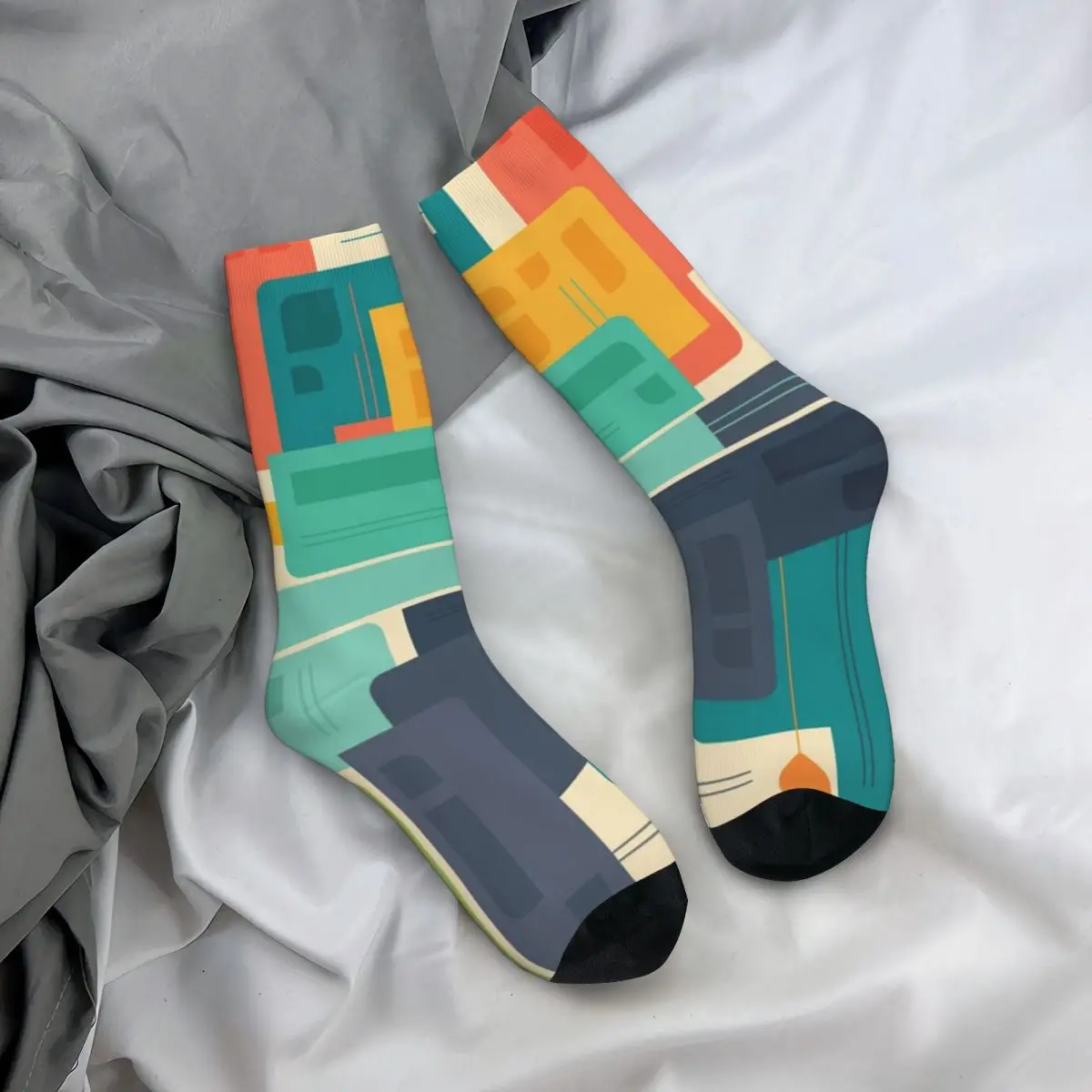 

Всесезонные чулки для экипажа, носки «Встречай меня на мосту», модные длинные носки, аксессуары для мужчин и женщин, подарок на день рождения