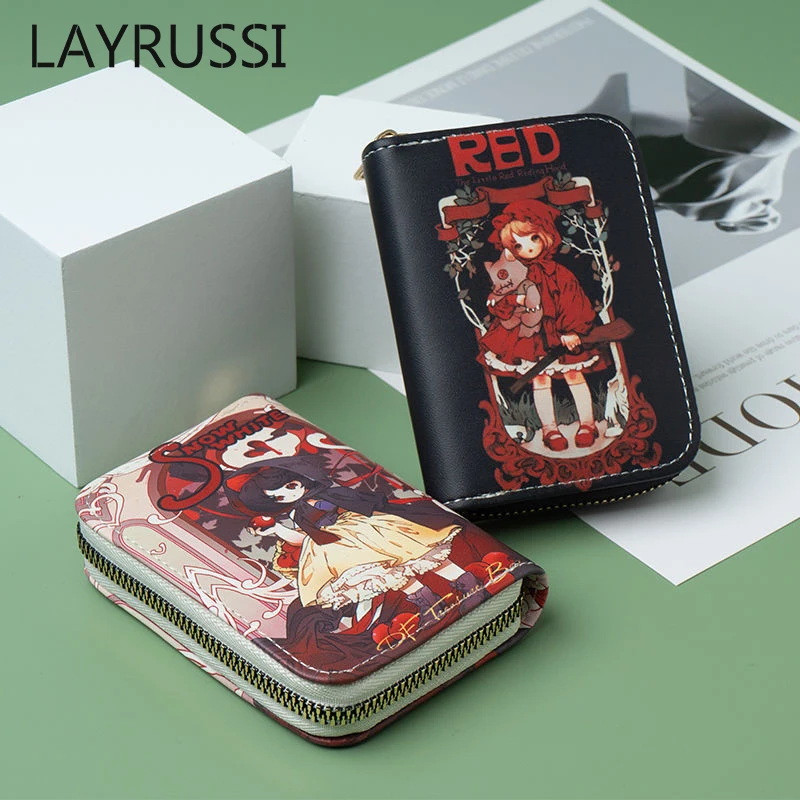 

LAYRUSSI Card Holder Anime Cartoon Male Business Card Bag Multi-card ID Credit Card Protect Case Female Ultra-thin Wallet Purse