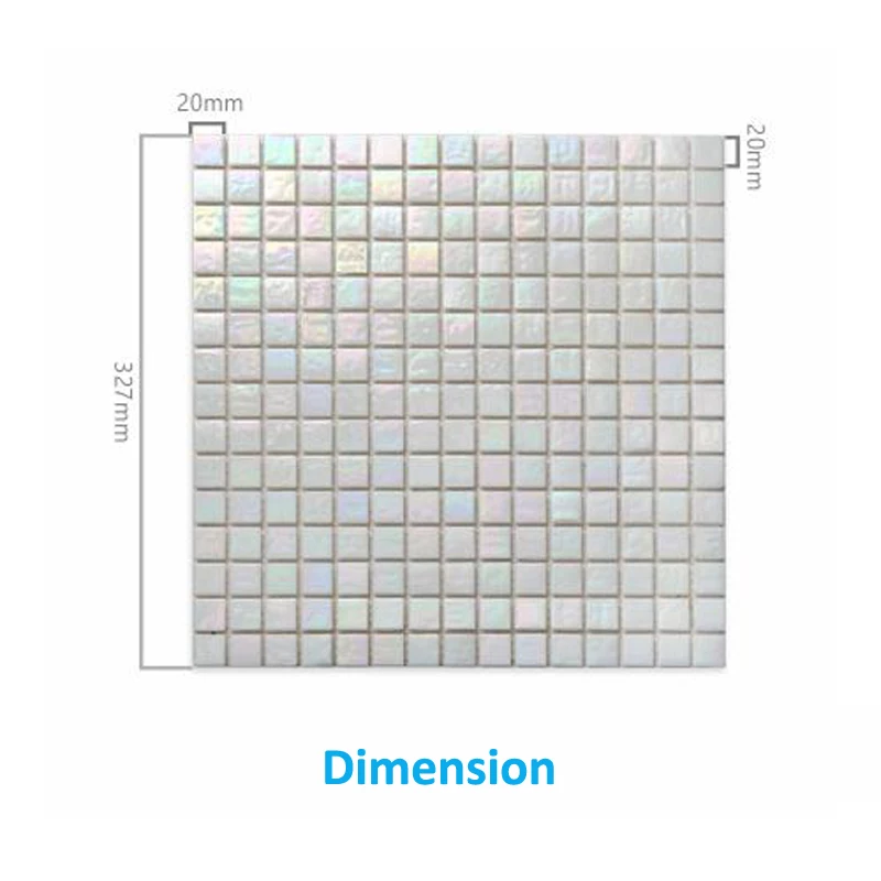 Korea/Singapore 11 Pcs/Pack Dream Color Crystal Glass Mosaic Tile Bathroom  Size 32.7 x 32.7cm For Kitchen Wall,Swimming Pool