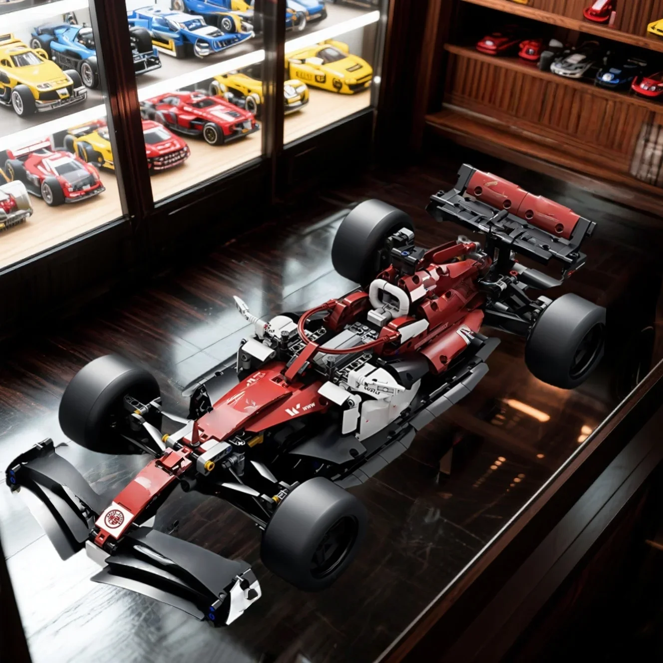 新しい技術的なスーパースポーツカー1:10スケール フォーミュラレーシング ビルディングブロック シティスピード 有名車両 ブロック MOC 組み立ておもちゃ 子供向けギフト