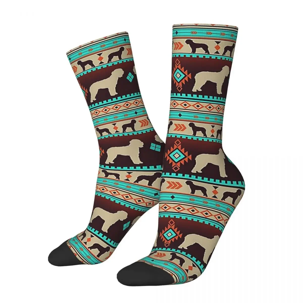 

Boho Dogs Lagotto Romagnolo Sunset Socks Sweat Absorbing Stockings All Season Long Socks Accessories for Man's Woman's Gifts