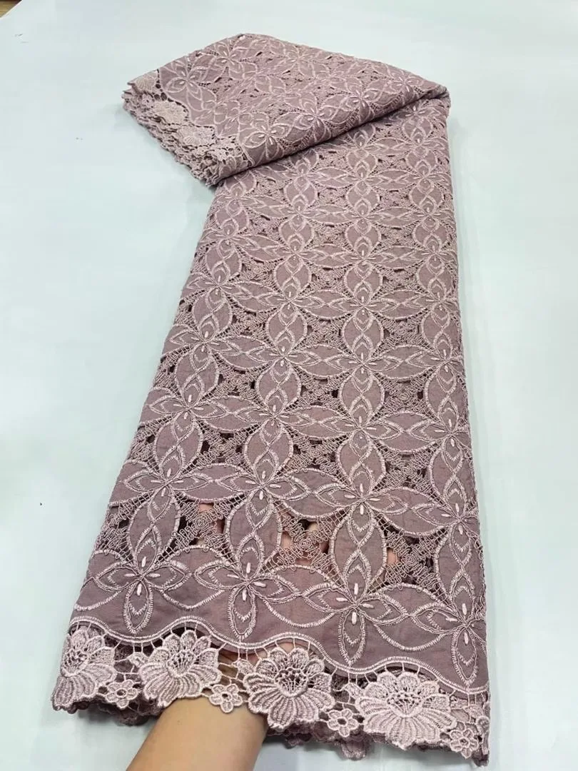 

2025 Высокое качество Тюль кружевная ткань Африка нигерийские блестки для свадебного платья шифон вечерние гипюр шитье хлопок 5 ярдов JL502