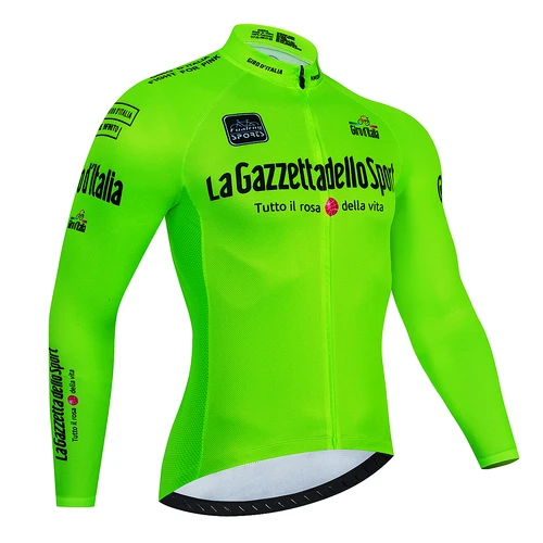 Imagen 2 del producto 2023 Tour De Italia D'ITALIA ciclismo Jersey Premium Anti-UV manga larga sudadera traje De ciclismo otoño uniforme De carreras De secado rápido