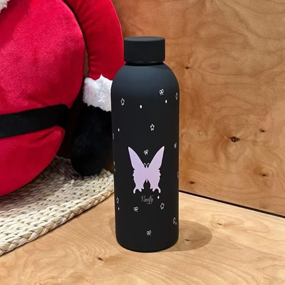 

Новая вакуумная чашка емкостью 500 мл, изолированная бутылка для воды из нержавеющей стали, черно-белая термоавтомобильная чашка