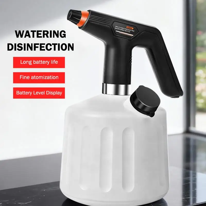

Портативный электрический опрыскиватель на 2 л с функцией автоматического распыления мелкодисперсного тумана для растений в помещении, теплицах и на террасах