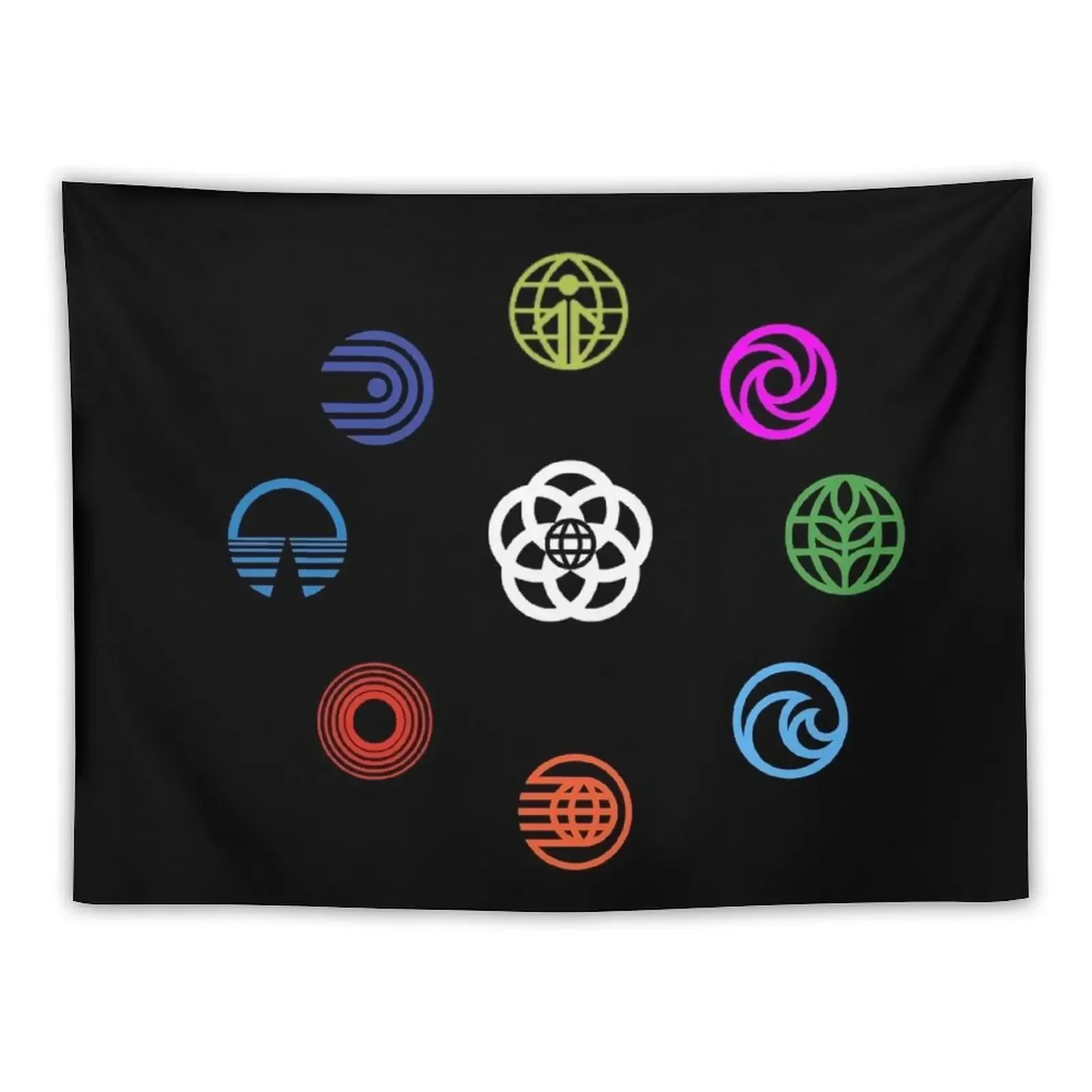 Epcot Center Tapestry Home Decor Accessories Decoration For Bedroom Custom Aesthetic Room Decoration Tapestry