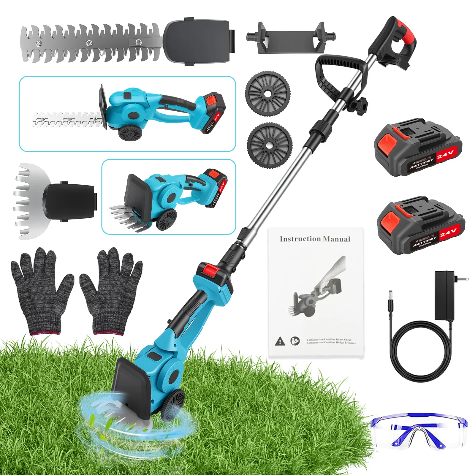 Brushless Cordless Grass Trimmer 21V - مقص تشذيب الشجيرات الكهربائي اللاسلكي 21
