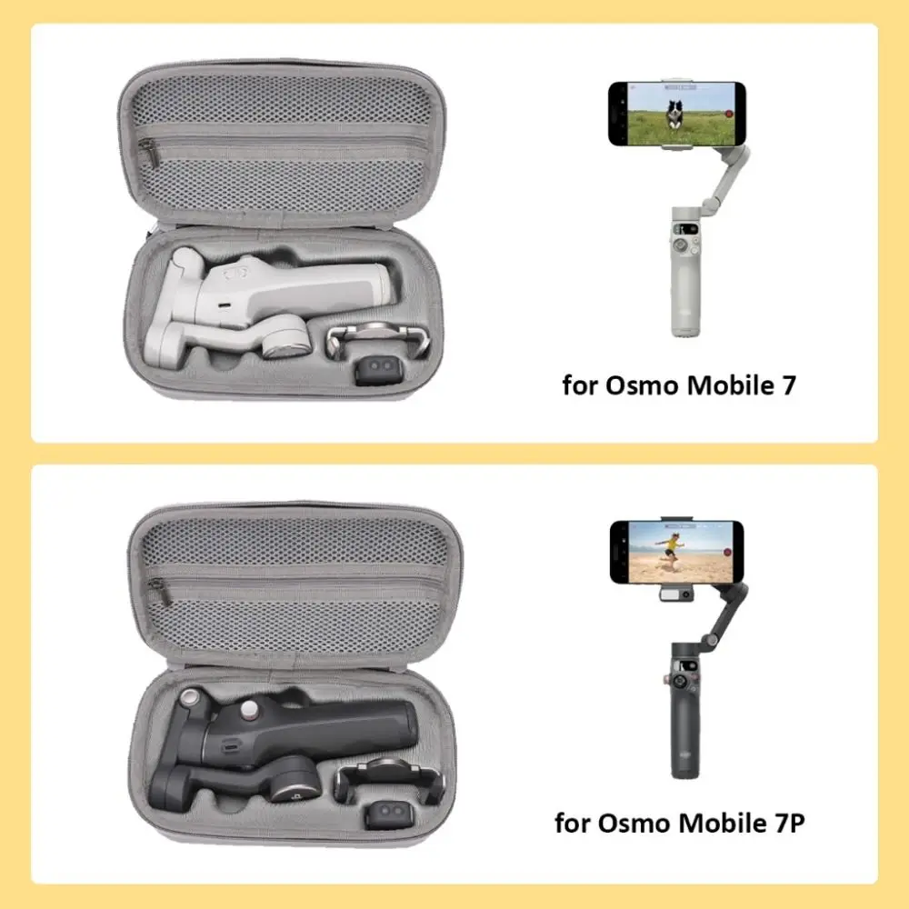 Simple EVA Carring Case Hard Anti-drop Storage Bag Shockproof Waterproof PU Handbag for OSMO MOBILE 7/7P