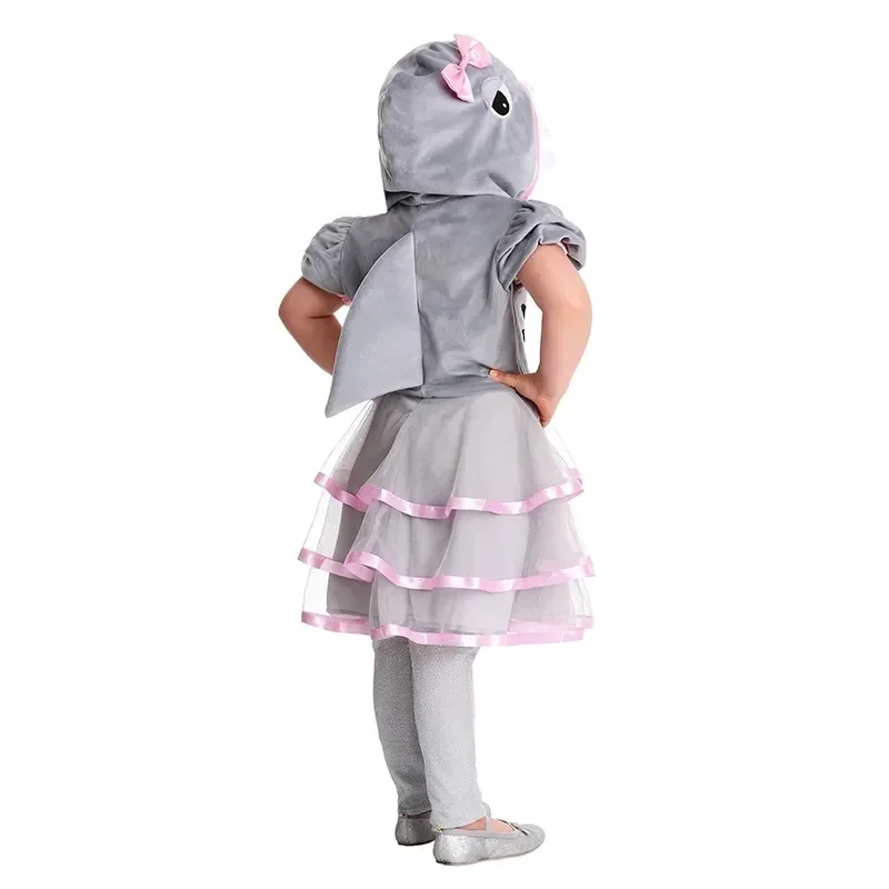 Costume cosplay squalo Felpa con cappuccio per bambini Abiti da spettacolo squalo Festa Ragazzo Ragazze Gioco Gioco Costume Halloween Danza Squalo Tuta