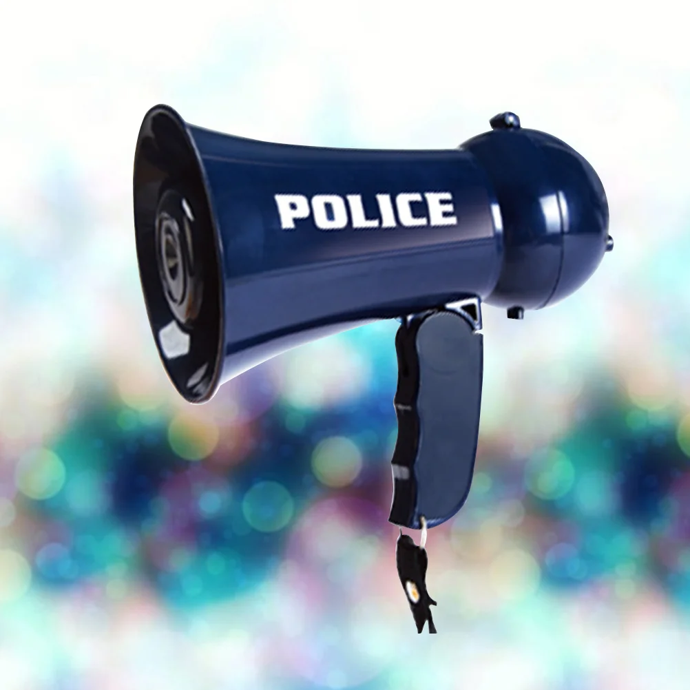 Megaphone Toy Police Kids Loudspeaker Accessories Officer Costume Speaker Toys Model Amplifier Cosplay Air Horn Bullhorn Pretend