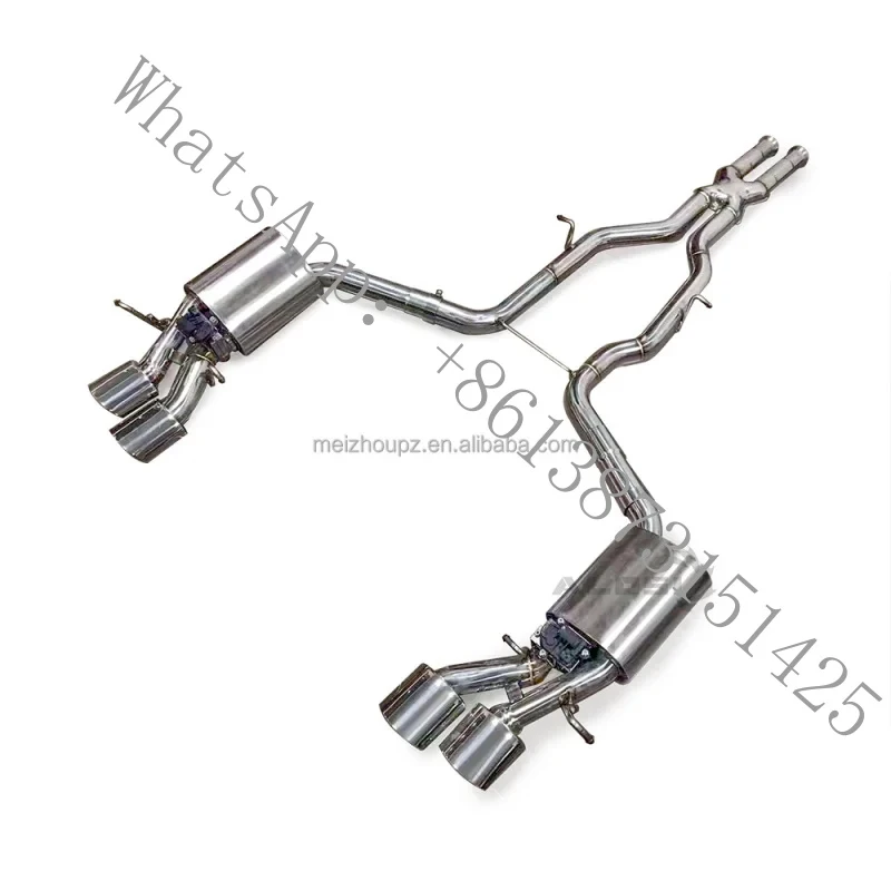 

Compatible with W204 C280 C300 3.0 07-14 Catback Exhaust Muffler, Stainless Steel with, Electronic Exhaust Pipe