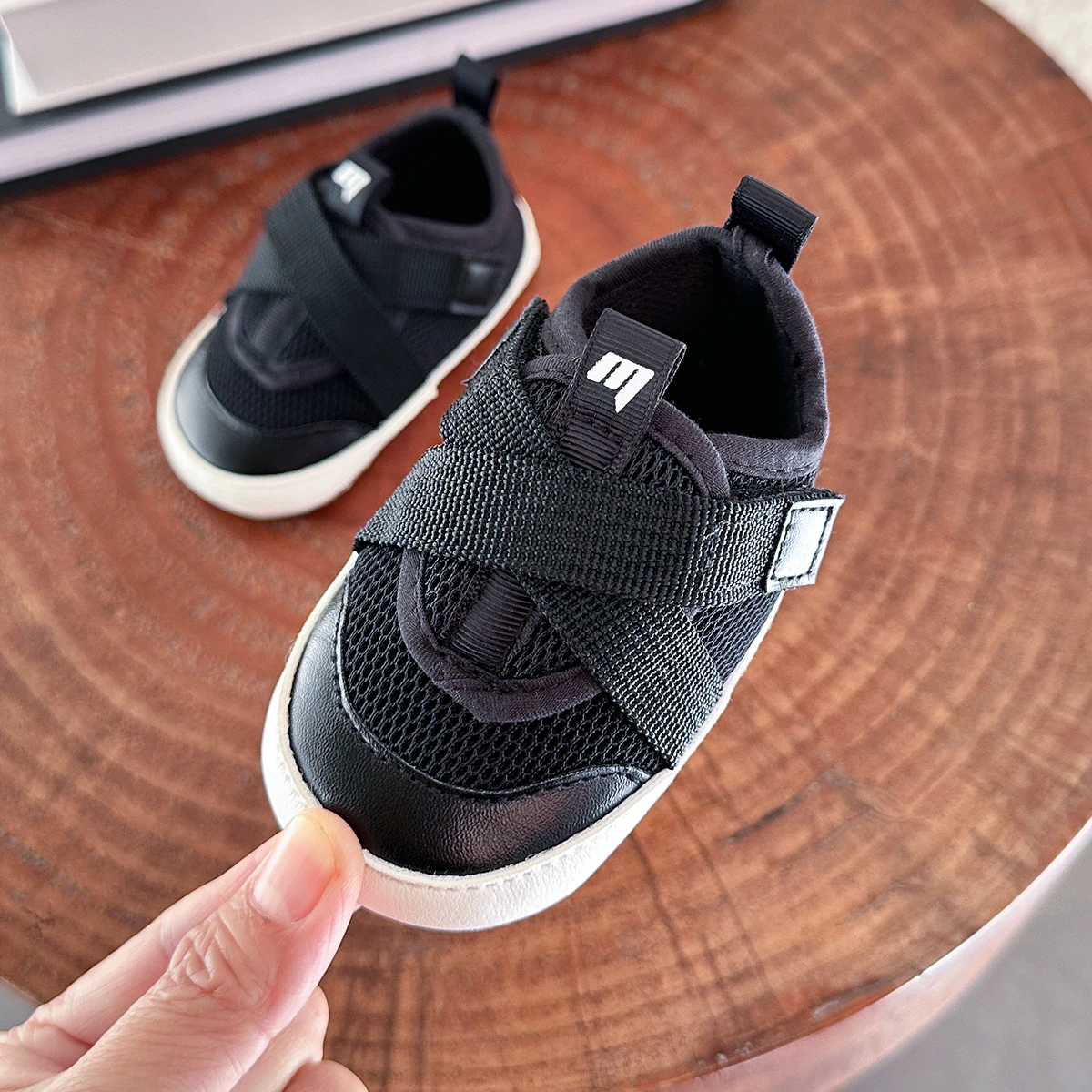 Baby Boys Girls Shoes Non-Slip Rubber Sole High-Top PU Leather Sneakers Infant First Walking Shoes Toddler Crib Shoes Newborn Lo