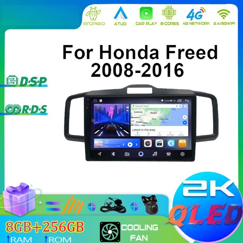 

For Honda Freed 2008 2009 2010-2016 Car Intelligent Systems Android Car Player GPS WIFI Carplay 4G Car Radio Navigation Stereo
