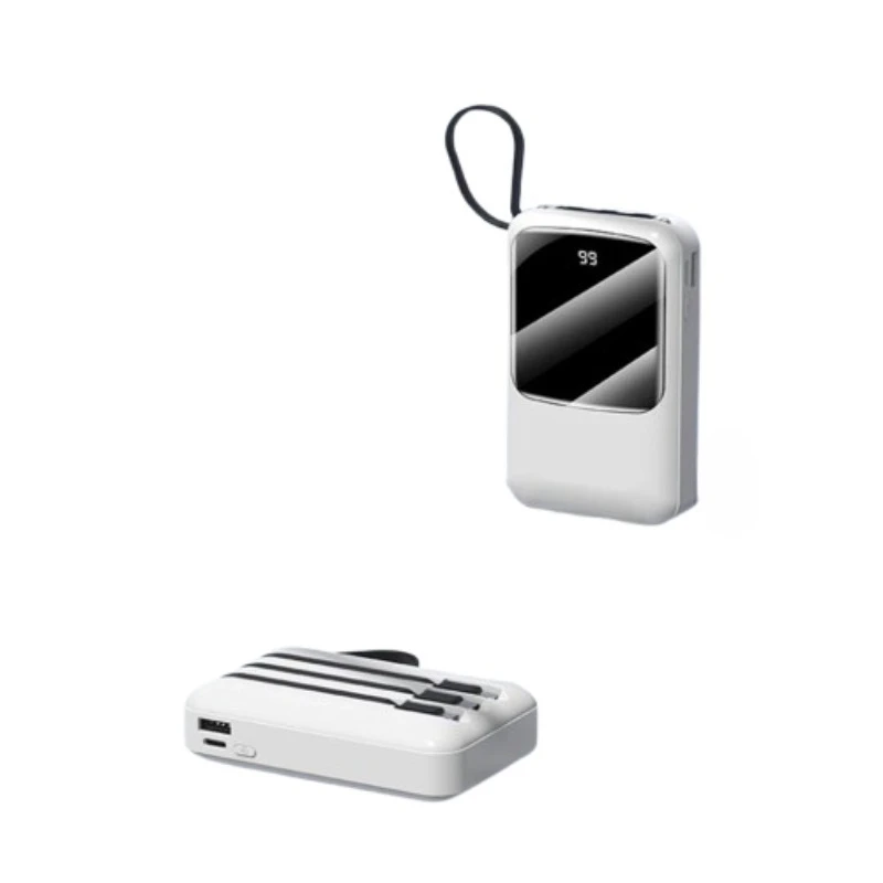 20000mAh Built-in Four Cables Ultra-thin Compact and Portable Power Bank