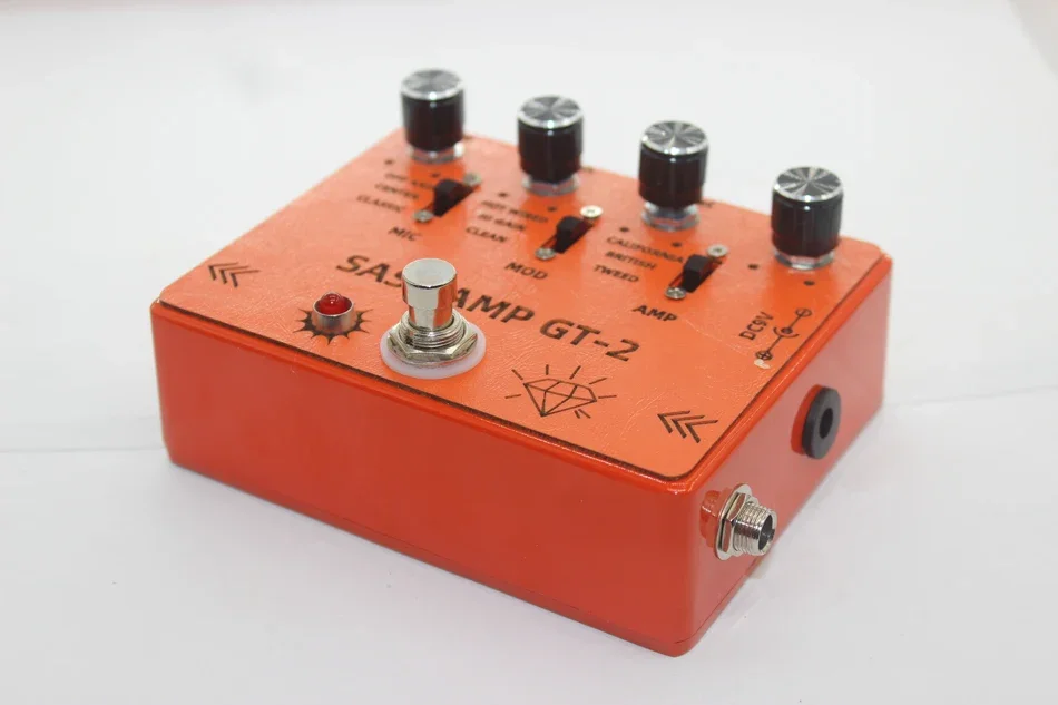 صانع تأثير اليد DIY SansAmp GT-2 مكبر صوت الجيتار الكهربائي المكرر يحاكي تشويه لوحة دوائر كهربائية واحدة #3