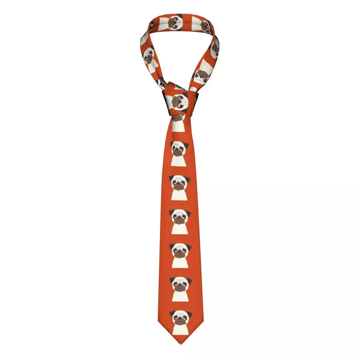 

Casual Arrowhead Skinny Pug Dog Necktie Slim Tie For Party Formal Tie