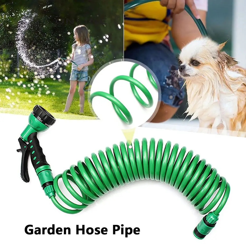 

Magic Flexible Watering Car Washing With Spray Coil Hose Irrigation Garden Supplies Water Hose