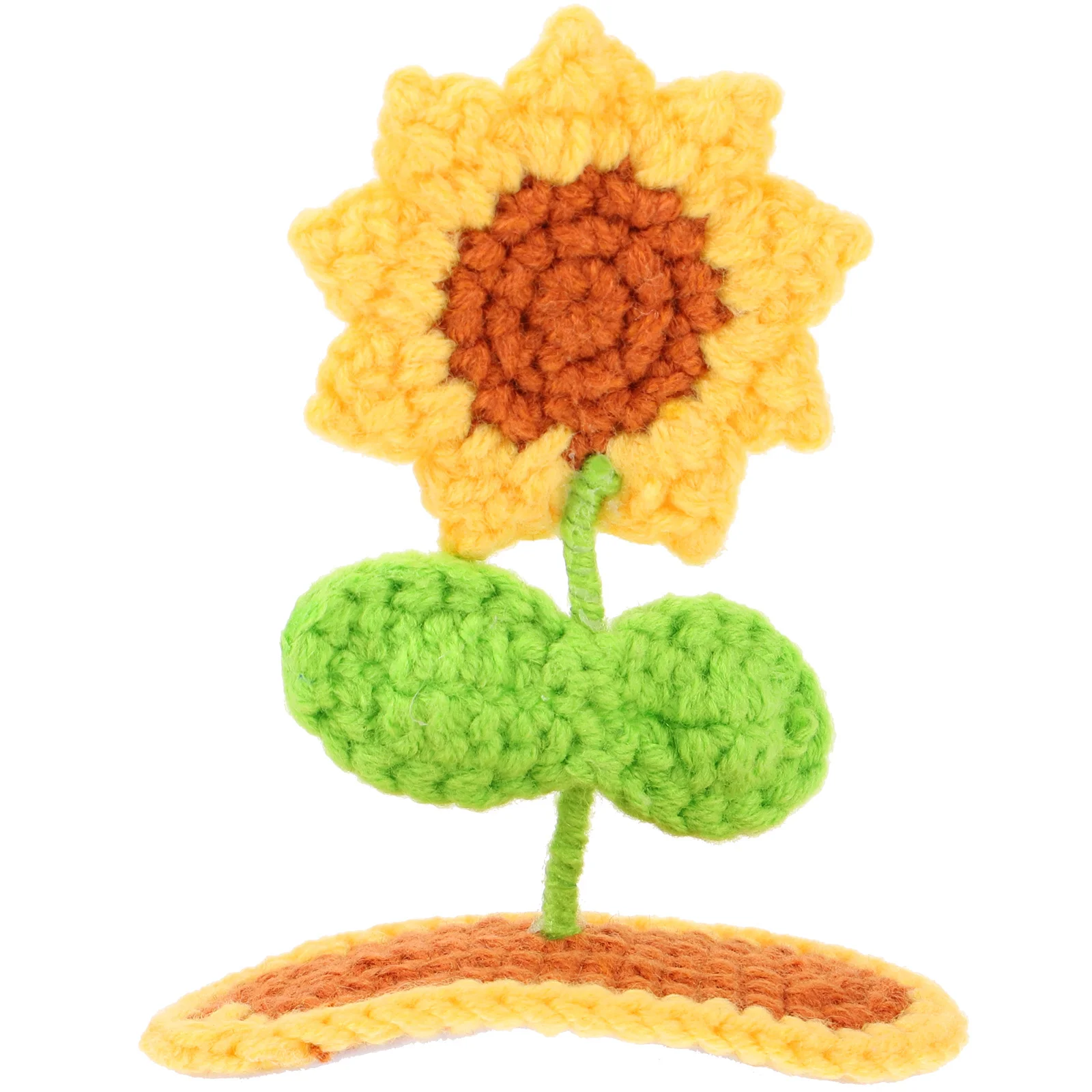 1 قطعة مشبك عباد الشمس محبوك الصوف الحديد الزهور إكسسوارات الشعر للفتيات النساء تصفيف الشعر دبوس الشعر الزخرفية