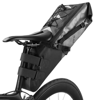 ROCKBROS Bike  Waterproof Reflective 10L Large Capacity Saddle Bag Cycling Foldable Tail Rear Bag MTB Road Trunk Bicycle Bag