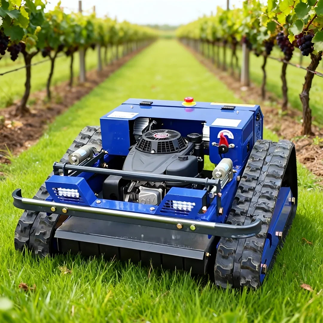 

Customized Self Propelled 550mm Mowing Width Flail Lawn Mower - Remote Control Robot for Farm Garden Yard