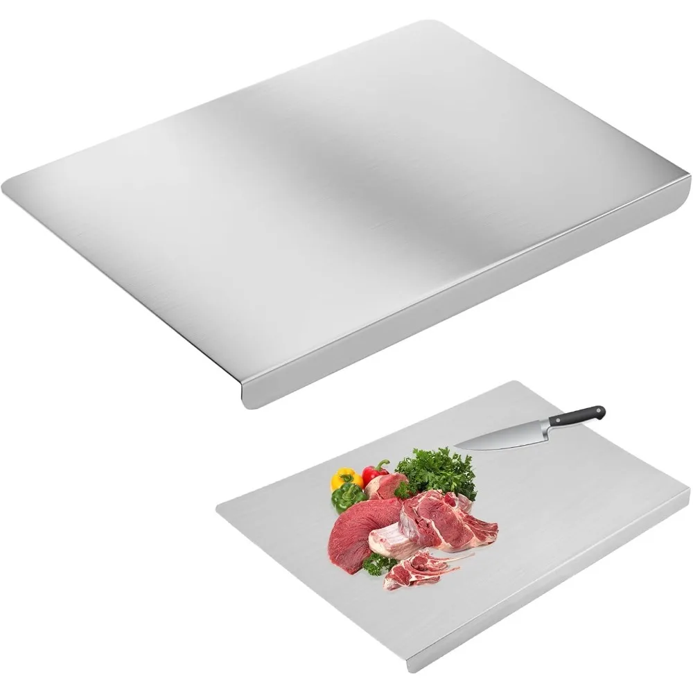 

Stainless Steel Cutting Boards,Steel Cutting Boards for Kitchen,Chopping Boards for Countertop,15.7 x 11.8in Metal Cutting Board