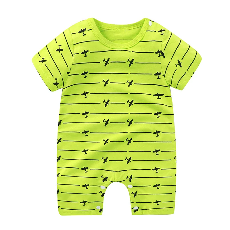 Summer Cartoon Baby Boy Girl clothing Rompers Short sleeve cotton Infant Newborn Clothes Jumpsuit For 0-18 Toddlers Bebe Outfits