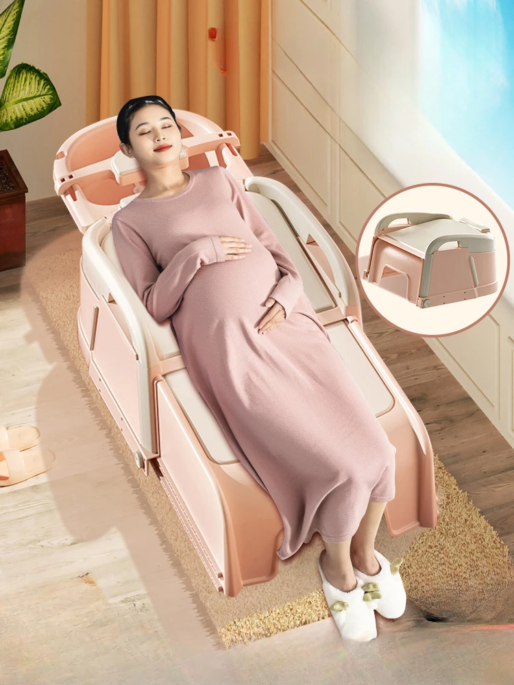 Recliner Pregnant Woman Child Shampoo Chair Home Hair Wash Shampoo Chair Shower Sink Folding Adult Cama De Champu Furniture