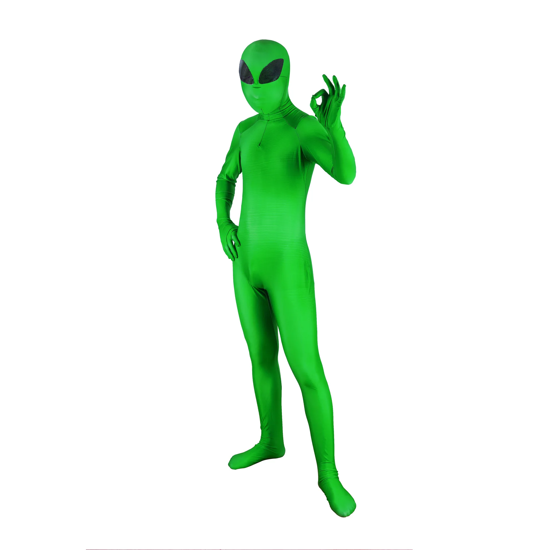 Alien Extraterrestre Bodysuit Cosplay Costume Jumpsuit Men Women Child Halloween Carnival Party Outfits view 4