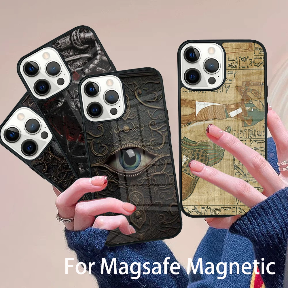 

Book of the Dead Phone Case Magesafe Magnetic Wireless Charge Cover For IPhone 16 11 12 13 14 15 Pro Max Plus Mini
