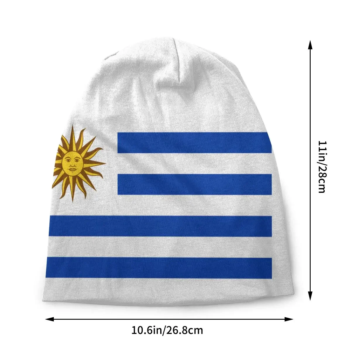 Flag Of Uruguay Hip Hop Skullies Beanies Caps Unisex Bonnet Winter Warm Knitted Hat Women Men Adult Beanie Hats Outdoor Ski Cap