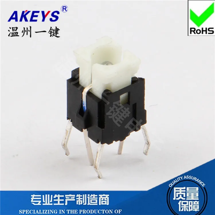 10Pcs TS-H004 6x6x9mm In-Line Touch Switch With Red Yellow Blue White Green Light and Without light