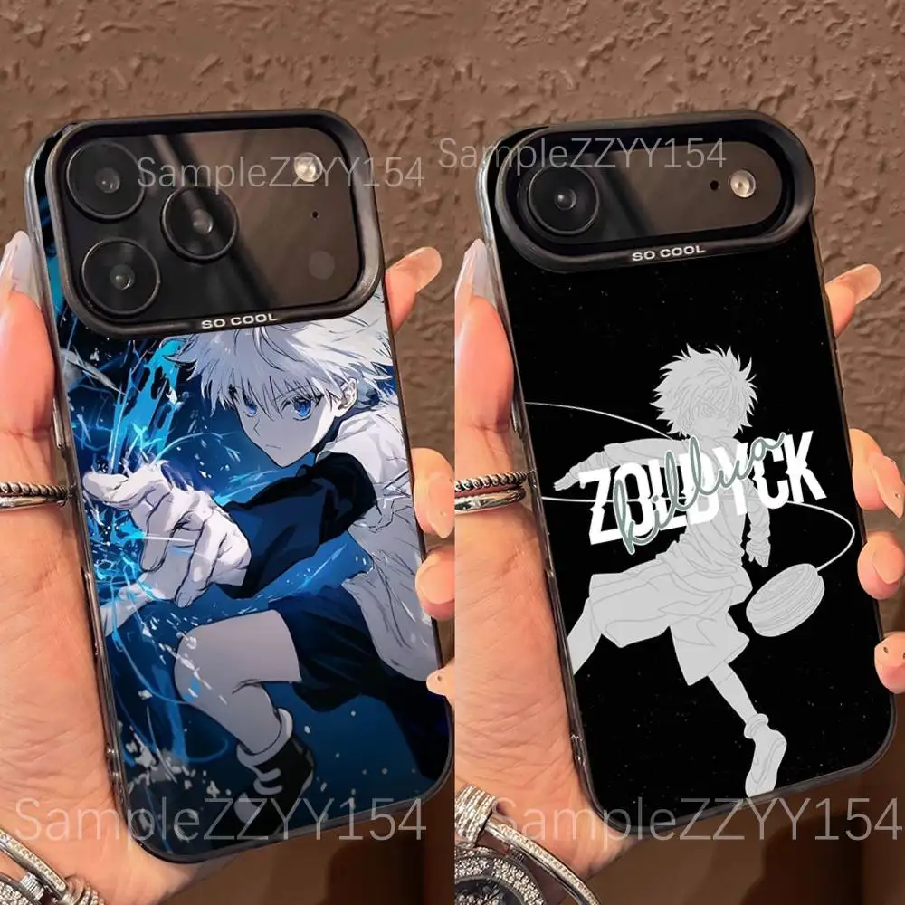 

Hunter X Hunter Killua Phone Case For iPhone 17,16,15,14,13,12,X,8,Pro,Max,Plus,E,SE4,Air,Mini Black IMD Matte
