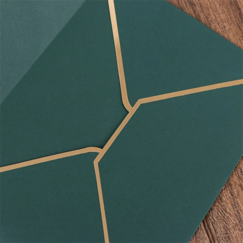 Y1UB Bronzing Envelope Solid Color Envelope Cash Envelope for Wedding Invitations