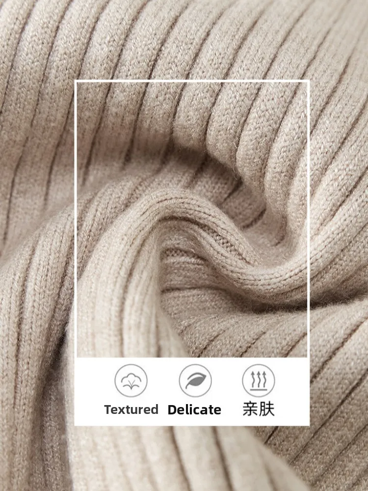 Pantaloni da pendolare in maglia morbida pigra da donna autunno inverno nuovi pantaloni a gamba larga in pizzo con giunture drappeggiate a vita alta