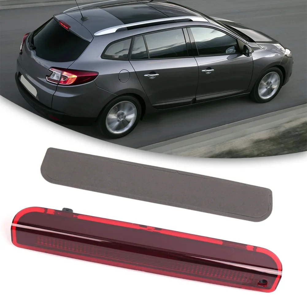 Reliable Rear Brake Light  Red LED  Easy to Install and Remove  Waterproof  Perfect for Megane III Hatchback 0816