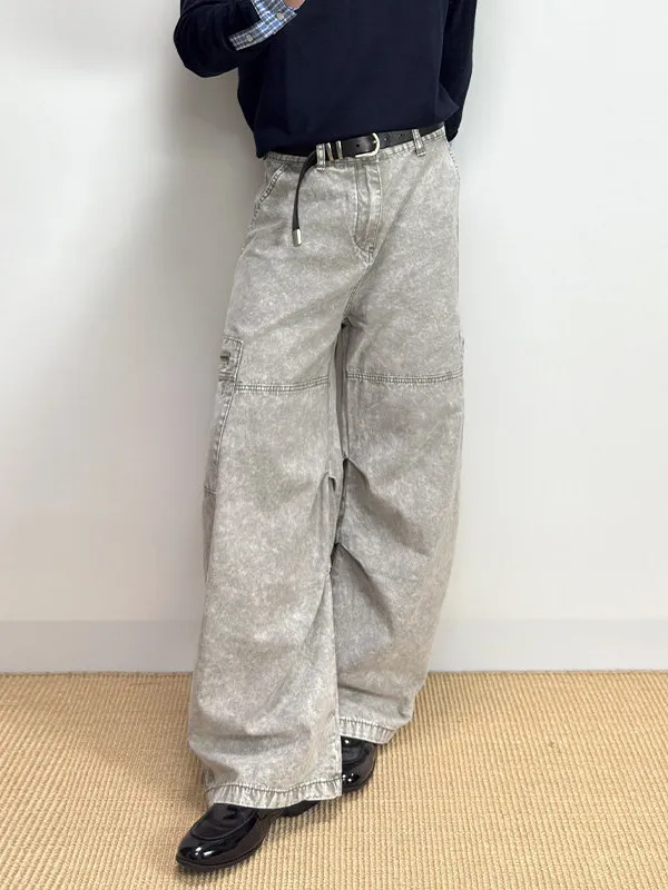 Calças de Trabalho Retro Americanas de Alta Resistência com Múltiplos Bolsos e Zíper, Jeans Casuais Resistentes para Homens e...