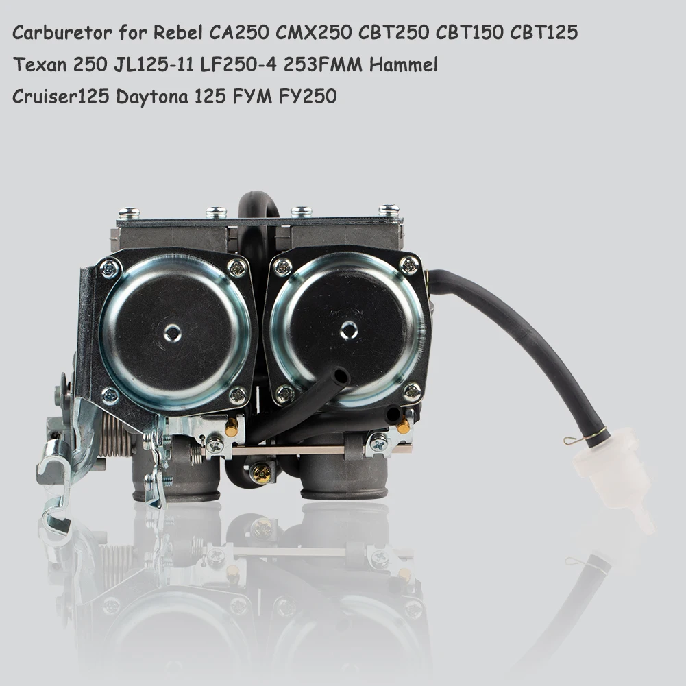 PD26 Carburetor for Honda Rebel CA250 CMX250 CBT250 CBT150 CBT125 Texan 250 JL125-11 LF250-4 253FMM Hammel Cruiser125 FYM FY250