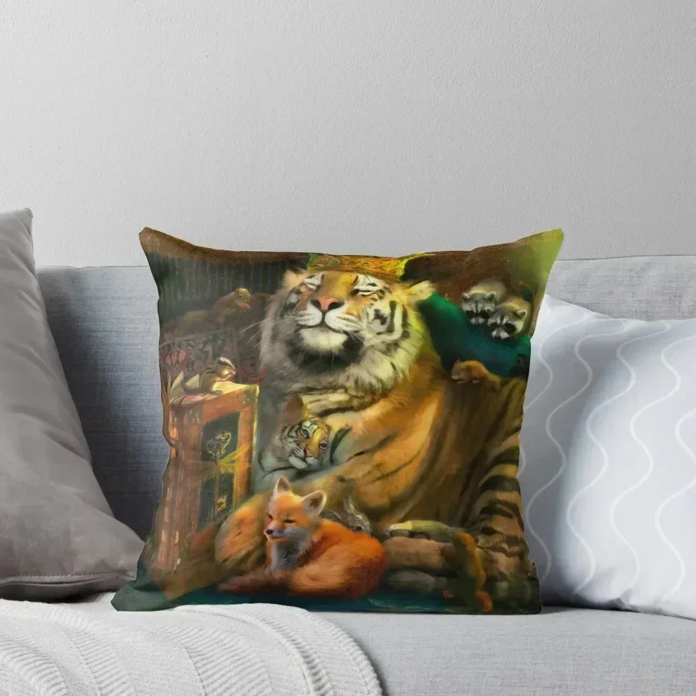 The Storyteller Throw Pillow ornamental pillows Decorative Cushions For Living Room New year pillow