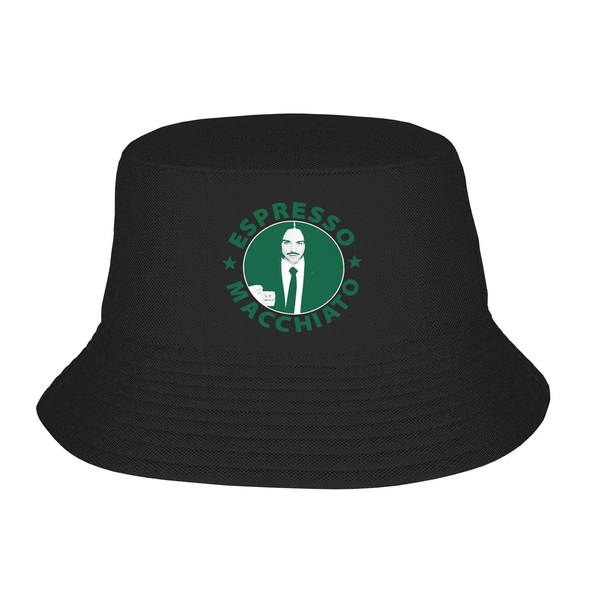 

Unisex Tommy Cash Espresso Macchiato Bucket Hat Eurovisions 2025 Estonia Personality Hats Spring Fashion Caps Sunscreen Hat