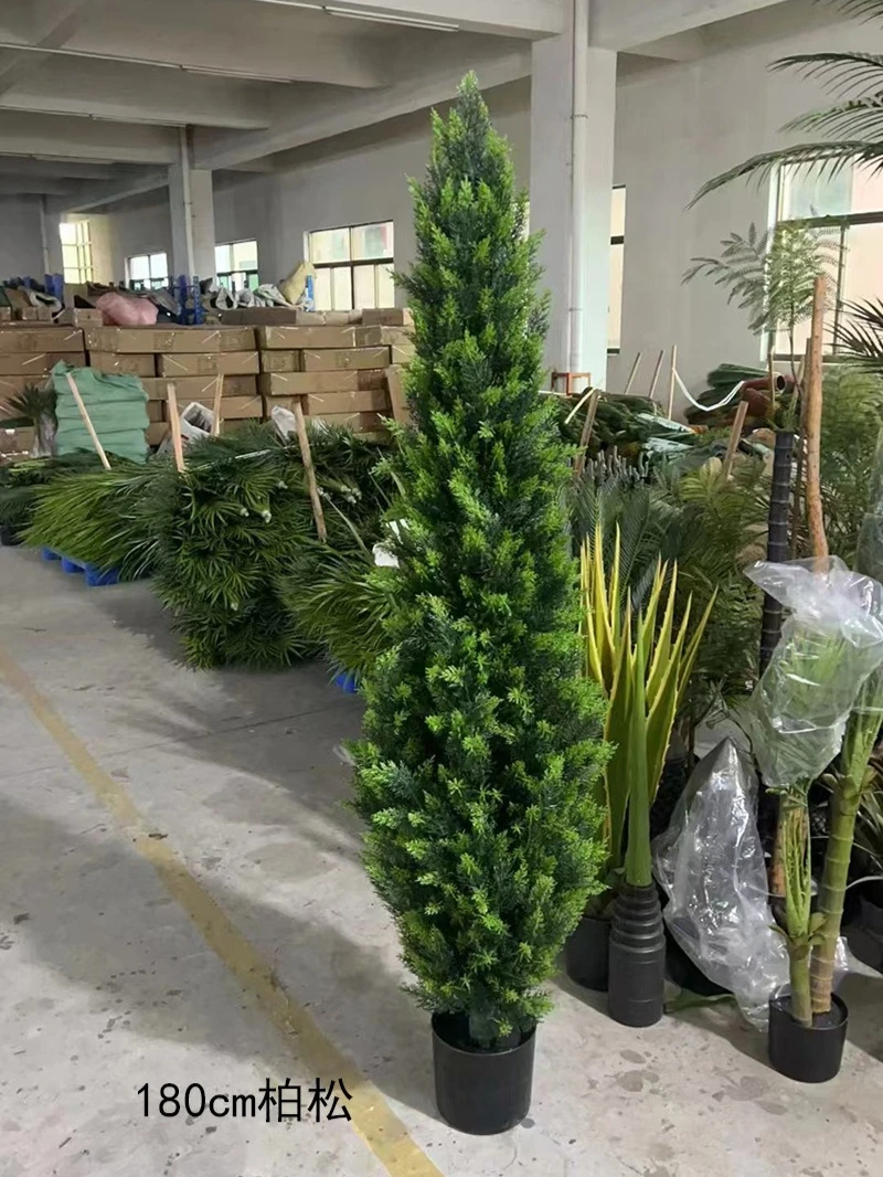 

Simulation Green Plants Wholesale Pine Pots Hotel Floor Decoration Tree Christmas Tree Ornaments Artificial Tree
