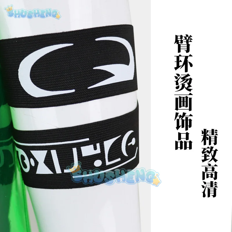 الغريبة المرحلة الجولة 7 وميض ذهب حتى تأثيري حلي سترة خضراء البضائع فستان أطفال مع سروال داخلي الماركات السوداء ملحق أنيمي القيل لعب الأدوار