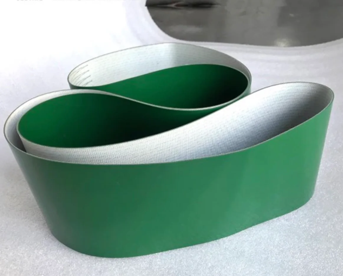 1500x300x2mm Green Industrial Transmission Line Belt Conveyor PVC Belt