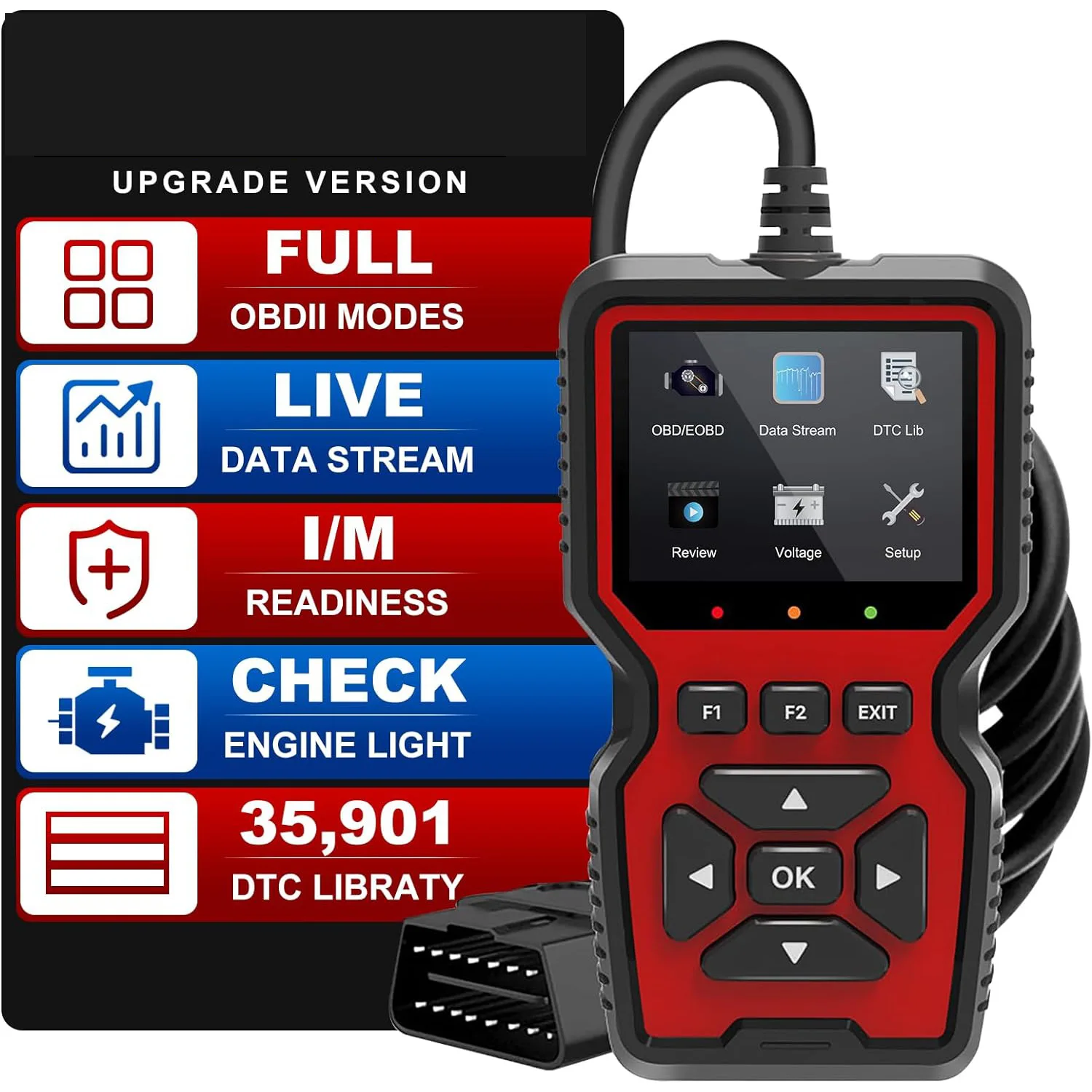 

OBD2 Scanner Live Data V519 Professional Mechanic Diagnostic Code Reader Tool Clear Fault Code Reader Automotive Scanner