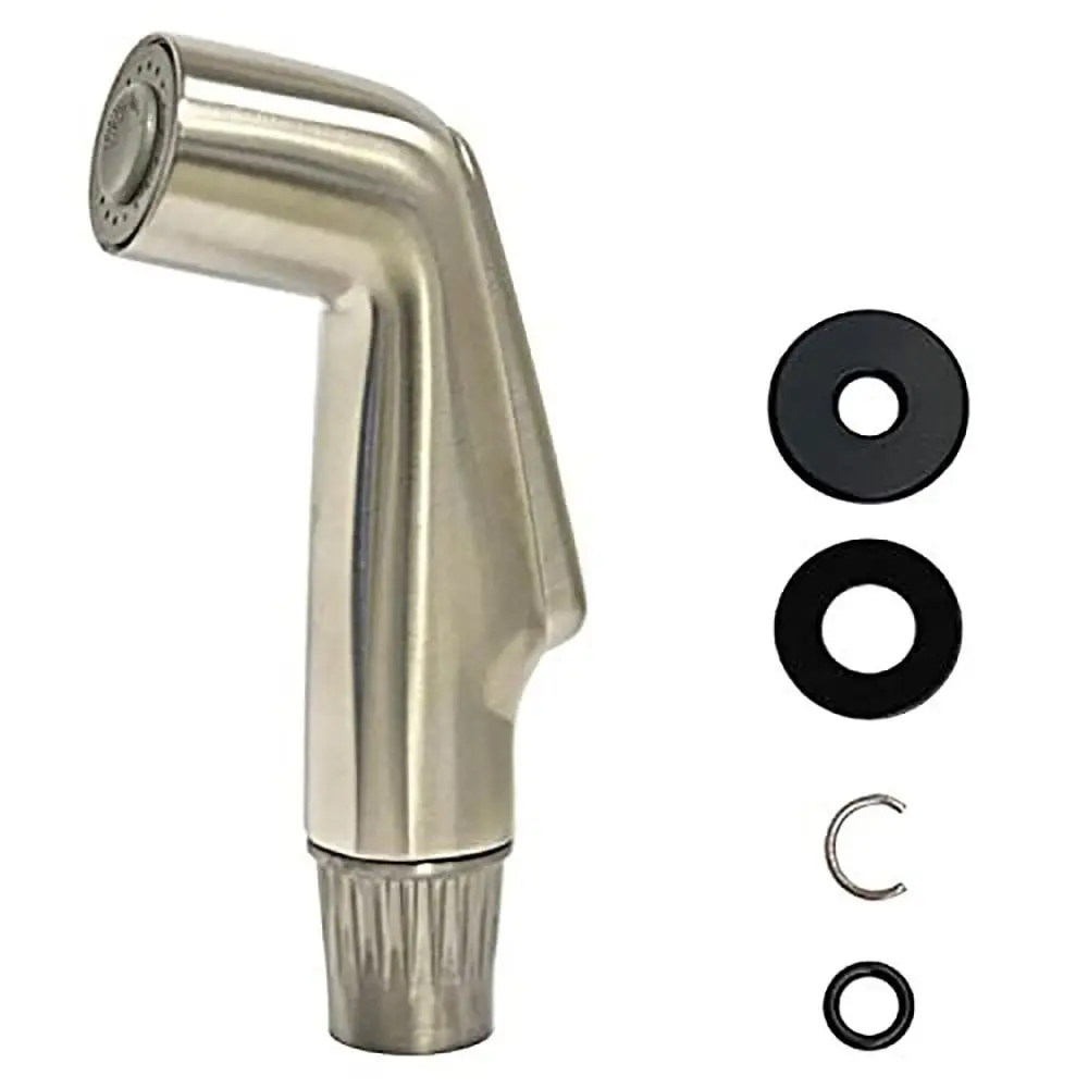 

Brushed Nickel Faucet Extender Chrome Durable Faucet Side Sprayer Heads Universal Sink Faucet Replacement Kitchen Supplies