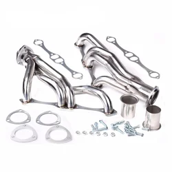 Exhaust Systems Stainless Steel Exhaust Manifold Headers For 262 265 283 305 327 350 400 Chevy Small Block SB V8