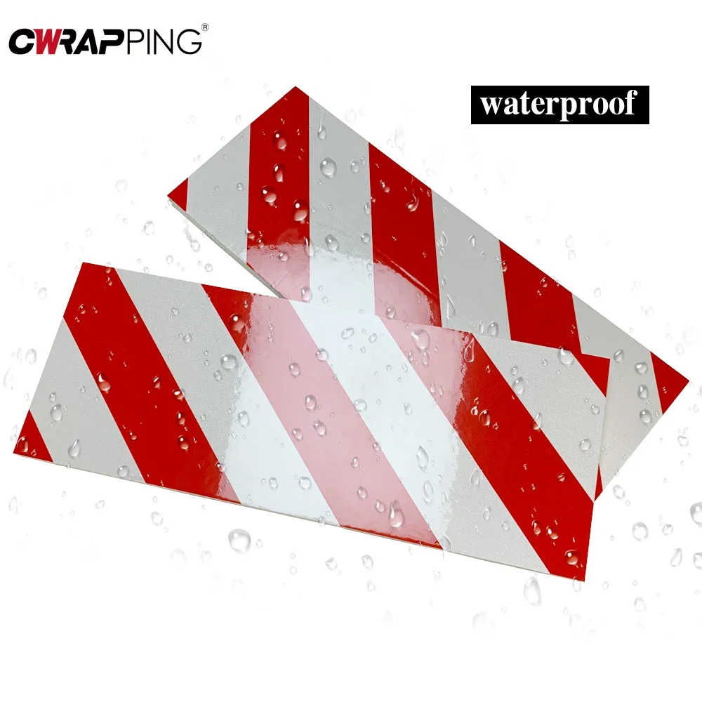 Car Foam Sticker Warning Signs Bumper Red White Foam Parking Garage Door Protection Scratch Protector Car Decoration Accessories