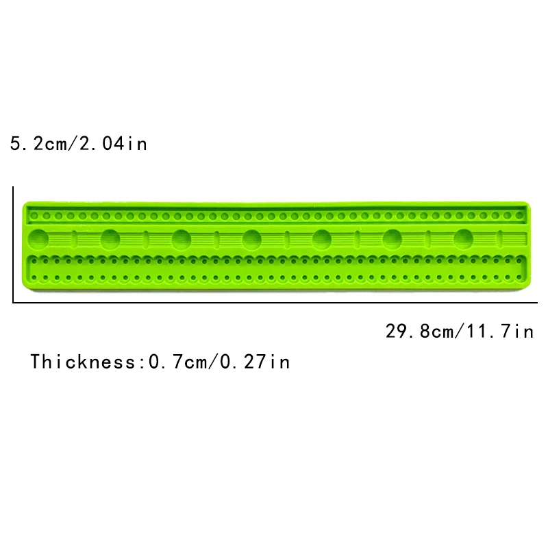 Cake decoration side long strip silicone mold flower love European relief series long strip decoration DIY chocolate candy mold