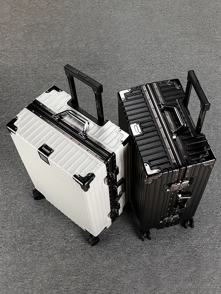 

New Aluminum Frame Lage Suitcase 20 Inch Pull Rod Travel Bag Large Capaci Universal Wheel 24 Inch Password Box for Stude...