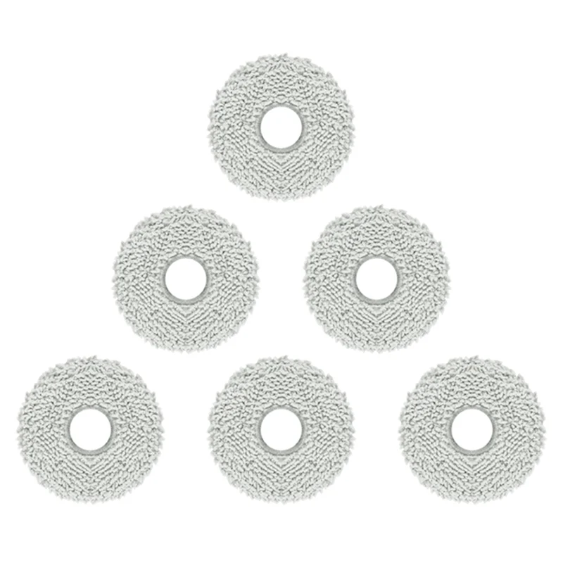 AB43-6枚入りモップクロス Dreame Bot L10S Ultra/ S20 / S10 Pro / X10、Roborock Q Revo、Mijia B101CNロボット掃除機用