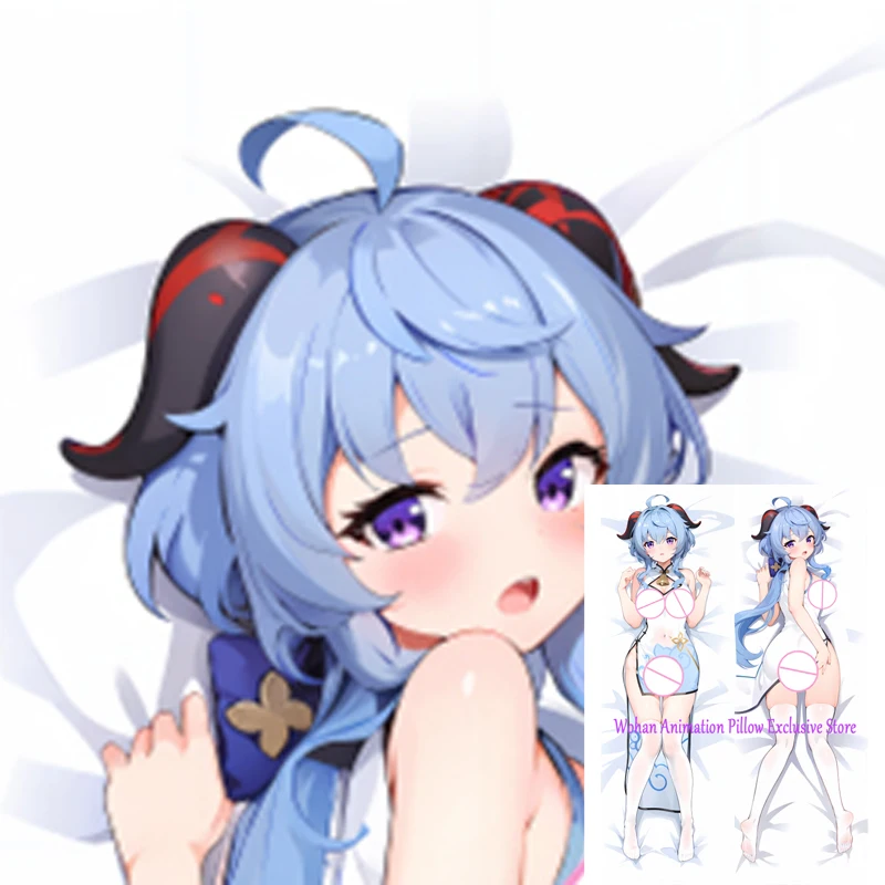 

Dakimakura Anime Pillow Cover Ganyu Double Sided Print 2-Side Pillowcase Decoration